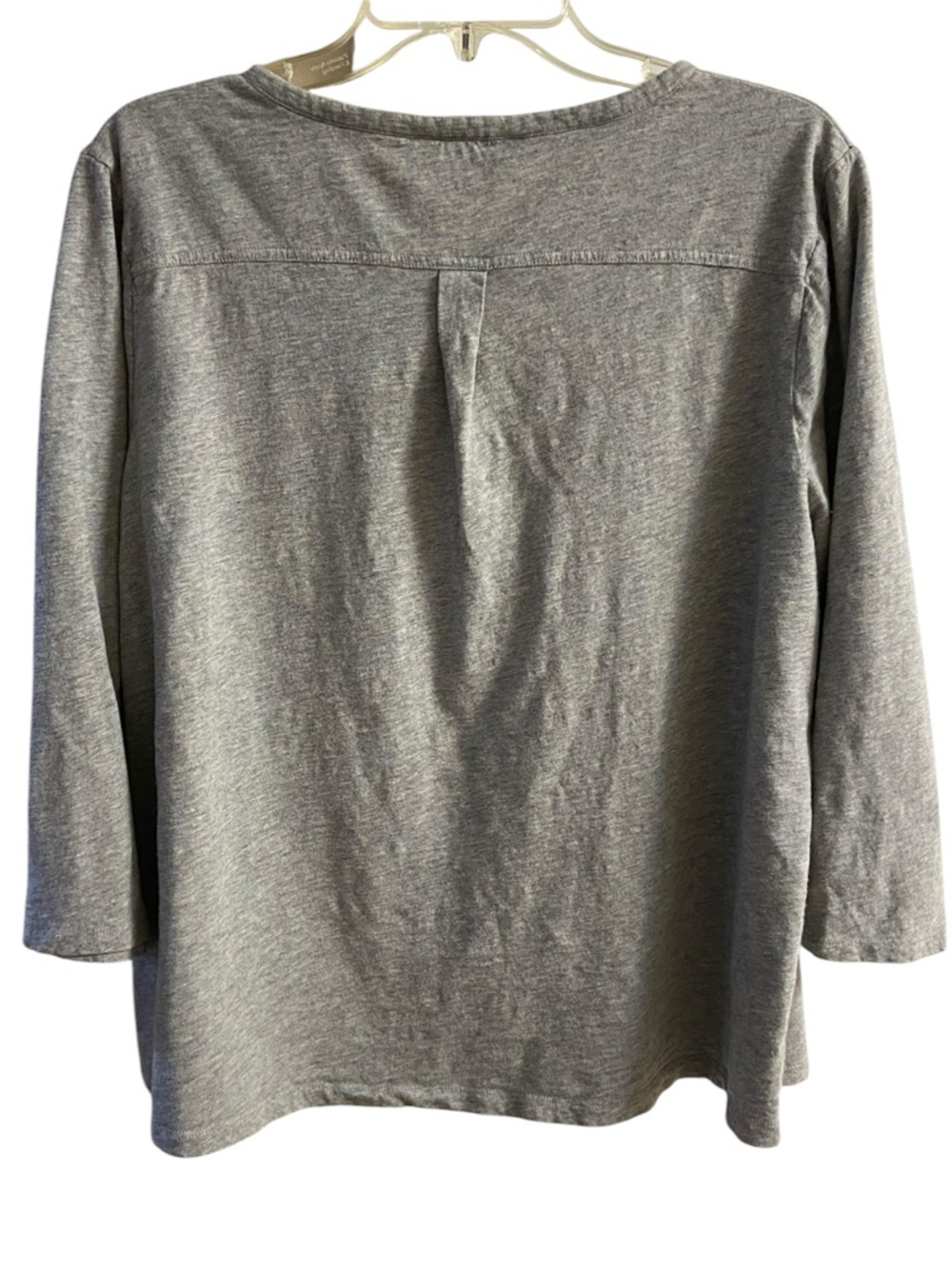 Boden Grey Long-Sleeve Henley Top Sz 18 - Picture 2 of 6